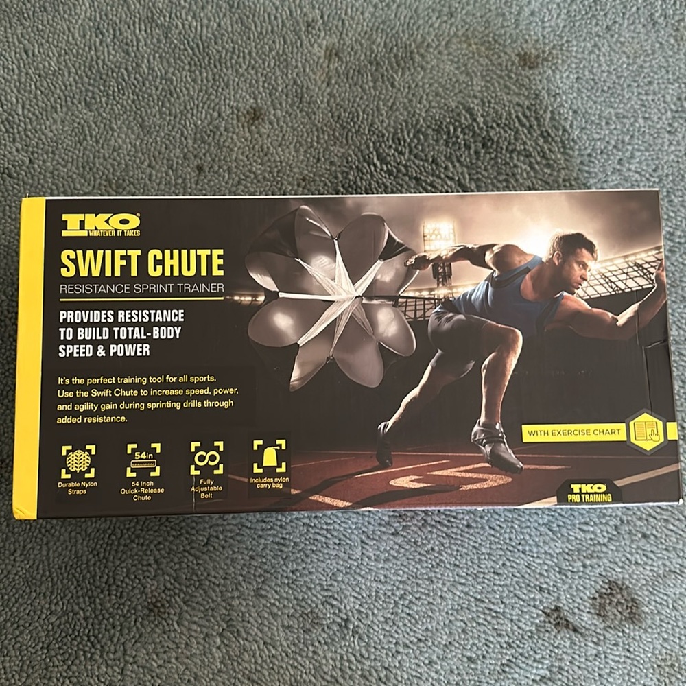 TKO swift chute resistance sprint trainer new in box